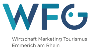 Zu sehen ist das Logo von WFG Emmerich am Rhein