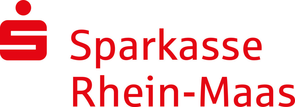 Zu sehen ist das Logo der Sparkasse Rhein-Maas.